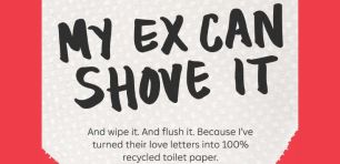 who gives a crap flush your ex valentine's day