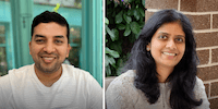 Fetchie co-founders Nivya Saseendran and Joseph Joy headshots